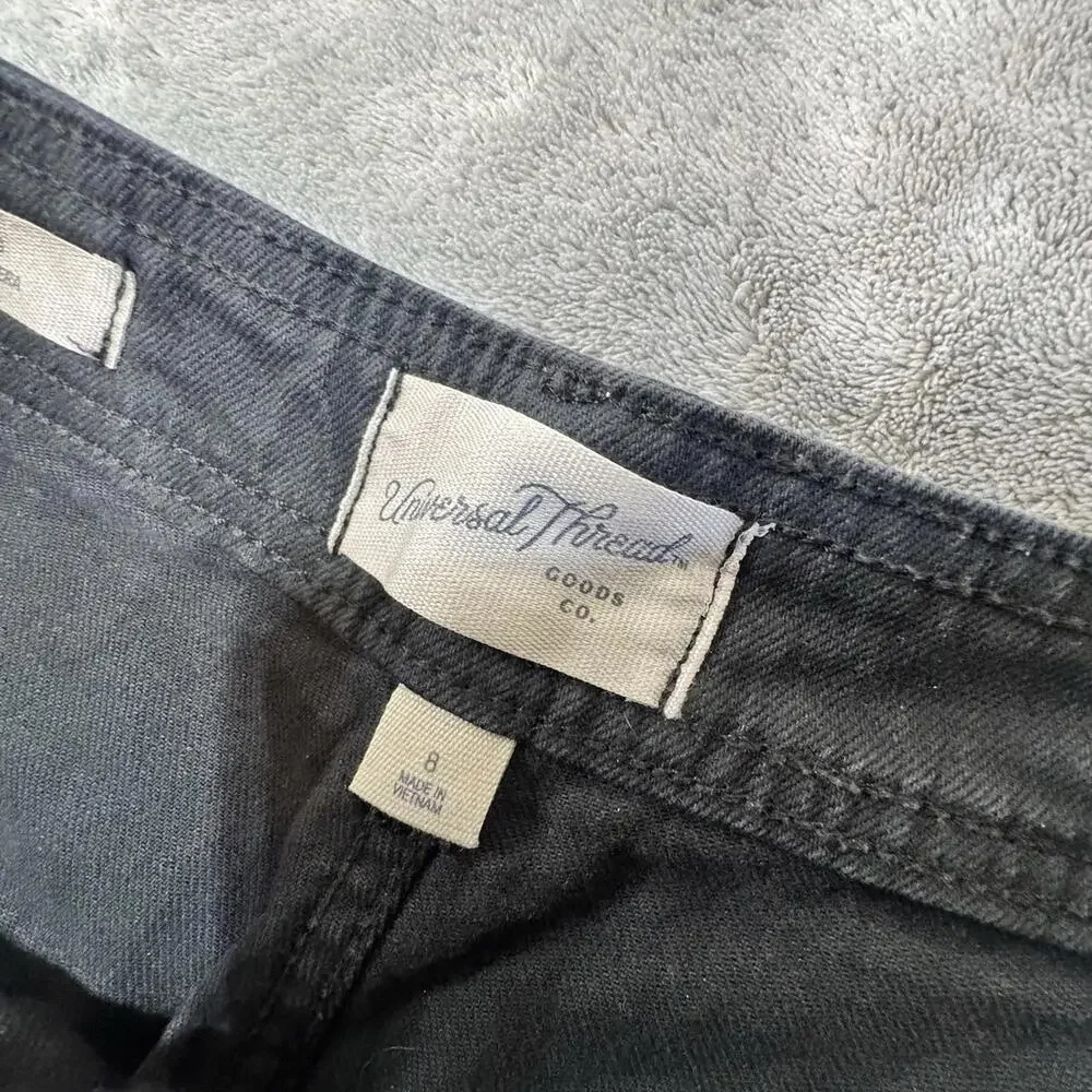 Universal Thread High-Rise Sailor Wide Leg Jeans Size 10 Black Baggy Y2K Inspire - Picture 5 of 9